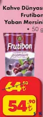 KAHVE DÜNYASI FRUTİBON YABAN MERSİNİ DRAJE ÇİKOLATA 50 G fiyat ve kampanya bilgisi